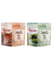 Provalo! Set misto Purizon Snack per cani - senza cereali 2 x 100 g .- Manzo con Pollo, Agnello con Pesce