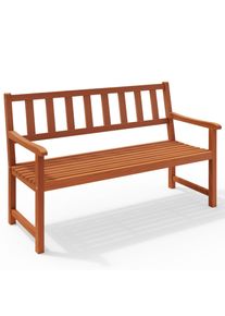 Casaria® Panca da giardino Kensington legno acacia 120x90x50-58cm