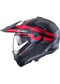 CABERG Tourmax X Sarabe, flip up helmet , color: Matt Grey/Black/Red , size: M