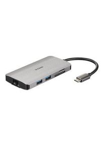 DLink D-Link Telakointiasema, USB-C-pistoke, Väyläkäyttöinen, 100W, Portit yhteensä 8 - DUB-M810