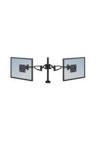 Fellowes Justerbar dobbel skjermarm, Klemme / Malje, 10kg, 26" (66 cm), Støttede skjermer - 2, Svart - 8041701