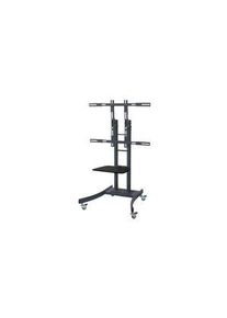 Value Mobil TV-vogn, Frittstående, 125kg, 100" (2.5 m), Støttede skjermer - 1, Svart - 17.99.1165