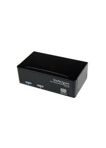 StarTech.com 2-port USB KVM-svitsjsett med kabler og USB-hub, 1920 x 1440, VGA - USB-A - SV231USBGB