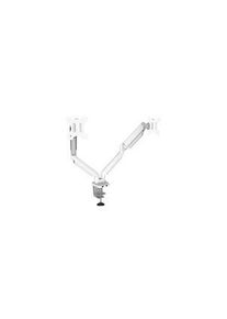 Fellowes Justerbar dobbel skjermarm med 2x USB-A 3.0, Klemme / Malje, 8kg, 32" (81.3 cm), Støttede skjermer - 2, Hvit - 8056301
