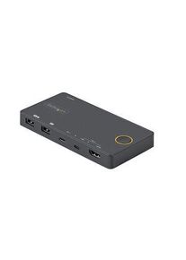 StarTech.com 2-port KVM-switch med lyd, HDMI / USB-C - SV221HUC4K