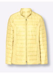 Dames Licht gewatteerde jas in citroen ,maat 38, WITT, 100% Polyester