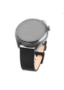 FIXED bőrszíj Quick Release 22 mm szélességgel for smartwatch, fekete