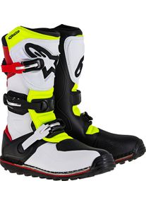 Alpinestars Tech T S23, laarzen , kleur: witte/rood/neon geel/zwart , maat: 9 US