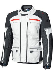 Held Carese Evo, textiele jas Gore-Tex , kleur: Lichtgrijs/Zwart/Rood , maat: Buikomtrek L