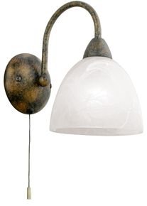 Eglo Wandleuchte »Dionis«, 1 Flammig-Flammig braun, Größe Höhe: 20 cm 1 flammig , Wandleuchte im Landhausstil