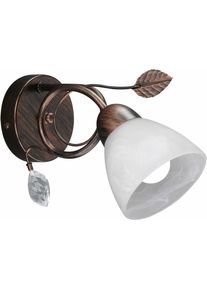 Trio Leuchten Wandleuchte »Traditio«, 1 Flammig-Flammig braun, Größe Höhe: 21,5 cm 1 flammig , Klassische Wandleuchte