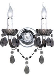 Trio Leuchten Wandleuchte »Lüster«, 2 Flammig-Flammig schwarz, Größe Höhe: 32 cm 2 flammig , Dekorative Wandleuchte