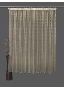Vhg Vorhang Nach Maß »Urban Motion Basement«, (1 St.), Transparent, Polyester, Netz, Uni, Jacquardmuster beige , Stoff mit strukturierter Oberfläche