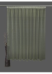 Vhg Vorhang Nach Maß »Urban Motion Basement«, (1 St.), Transparent, Polyester, Netz, Uni, Jacquardmuster grün , Stoff mit strukturierter Oberfläche