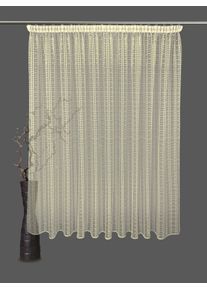 Vhg Vorhang Nach Maß »Urban Motion Basement«, (1 St.), Transparent, Polyester, Netz, Uni, Jacquardmuster beige , Stoff mit strukturierter Oberfläche