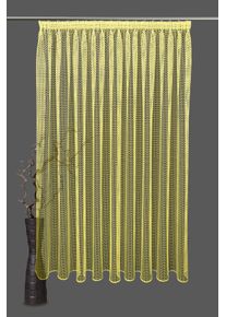 Vhg Vorhang Nach Maß »Urban Motion Cluster«, (1 St.), Transparent, Polyester, Netz, Uni, Jacquardmuster gelb , Langstore mit innovativem...