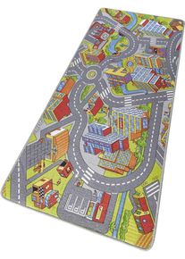 Hanse Home teppich »Smart City«, Rechteckig, 0,65 Mm Höhe, Robust Straßen Spielunterlage, Kurzflor, Strapazierfähig, Pflegeleicht bunt, Größe B/L:...