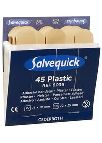 Cederroth Salvequick Band Aid plastic plasters 2 sizes - refill