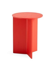 Hay Side table Slit Wood, High Red NCS S 1080-Y90R,