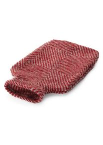 Lapuan Kankurit Hot water bottle cover diamond pattern Red,