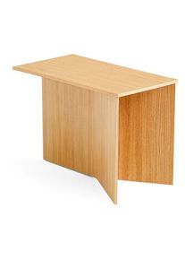 Hay Side table Slit Wood, Oblong Oak,