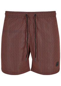 Urban Classics Heren Zwemshorts navy / oranje XXXL