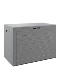 Deuba® Coffre de jardin Lille gris 78x43,8x55cm rangement