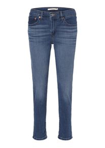 Levi's LEVI'S ® Dames Jeans 'Mid Rise Boyfriend' blauw / lichtbruin / rood / wit 27