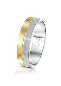 Lucardi Ring 'Praag' Herren gold / silber Größe 60