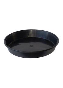 Soucoupe ronde noire &oslash; 35 cm, hauteur 5 cm