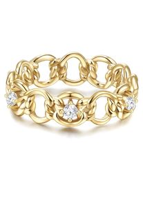 Glanzstücke München Glanzstücke München Dames Ring goud / transparant 50