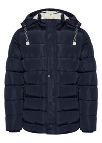 Blend Heren Winterjas donkerblauw / grijs L