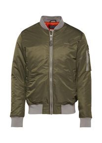 Schott NYC Heren Tussenjas 'Airforce' grijs / olijfgroen / zwart XL