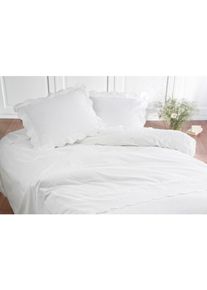 Damai Bettwäsche »Savoy«, (2 Tlg.), Bettwäsche Mit Stickerei, Sommer-Und Winterbettwäsche, Diverse Größen weiß B/L: 135 cm x 200 cm (1 St.) Perkal,...