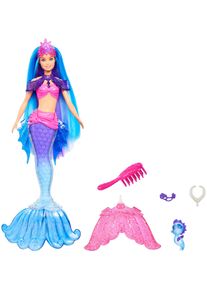 Barbie Meerjungfrauenpuppe »Meerjungfrauen Power, Malibu«, Mit Blauen Haaren Und Zubehör bunt, Anziehpuppe »Barbie Meerjungfrauen Power, Malibu«