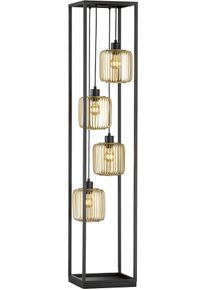 Fischer und Honsel Fischer & Honsel Stehlampe »Caydo«, 4 Flammig-Flammig, Moderne, Sandschwarze Leuchte-Verleiht Deinem Raum Etwas Extravaganz bunt, Größe Höhe:...