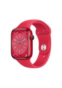 Apple Smartwatch »Series 8, Gps + Cellular, Aluminium-Gehäuse, 45 Mm Mit Sportarmband«, (Watch Os) rot, Always-On Retina LTPO OLED Display