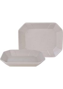 Creatable Servierschale »Box«, 2 Tlg., Aus Steinzeug, Snackschale, Topaktueller „Street Food“ Trend, weiß, Größe B: 17 cm B: 17 cm , Das Geschirr...