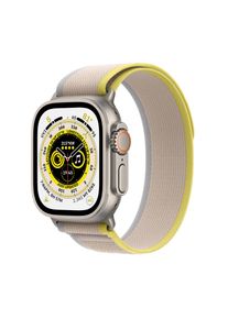 Apple Smartwatch »Ultra, Gps + Cellular, Titan, 49 Mm Mit Trailarmband, S/M«, (Watch Os) gelb, 49 mm Titangehäuse
