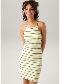 Aniston Casual Sommerkleid, Marine-Look OderGestreift - Du Hast Die Wahl - Neue Kollektion bunt, Größe 36 - N-Gr, Ärmelloses Damenkleid aus...
