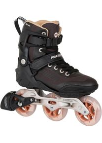 Powerslide Inlineskates »Phuzion Radon Bronze 90« , Größe 39, TRINITY 3-Punkt Aluminium Schiene