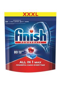 Detergent pentru masina de spalat vase Finish All in One Max, 80 spalari