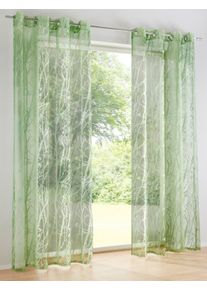 HEINE HOME unisex Dekoratívna záclona zelená veľkosť 175 x 140 cm