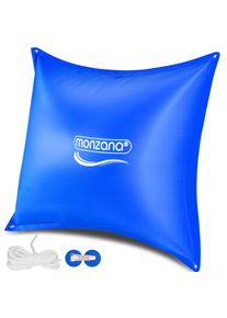 Monzana&reg; Cuscino per piscina blu 120x120cm -20&deg;C gonfiabili