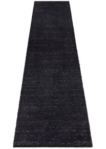 ELLE Decoration Hochflor-Läufer »Orly«, Rechteckig, 32 Mm Höhe, Dichter, Hochflor, Meliert, Skandi Look, Robust, Pflegeleicht, Kuschelig grau,...