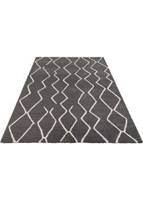 ELLE Decoration Teppich »Vienne«, Rechteckig, 14 Mm Höhe, Weicher Flor, Skandi Look, Schlicht, Robust, Pflegeleicht, Linien grau, Größe B/L: 80 cm...