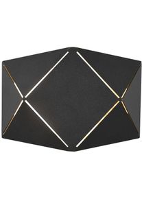 Trio Leuchten Led Wandleuchte »Zandor«, 1 Flammig-Flammig, Led Wandlampe Mit Up-And-Down-Beleuchtung, 700 Lumen, Lasercut-Optik schwarz, Größe...