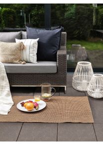 benuta Nest Chodnik outdoor Metro brązowy 80x240 cm Uni
