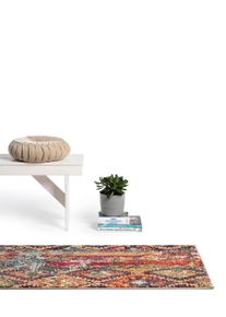 benuta Nest Chodnik Casa wielobarwny 70x240 cm Geometryczny, Vintage,Patchwork,Tradycyjny