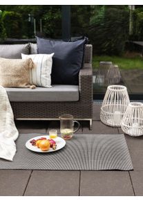 benuta Nest Chodnik outdoor Metro czarny 80x240 cm Uni